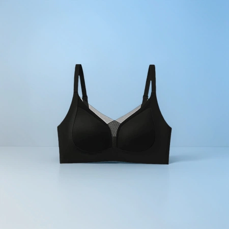 Black, seamless, tight-fitting bra, comfortable and breathable lace women's underwear Black, seamless, tight-fitting bra, comfortable and breathable lace women's underwear